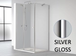Paroi de douche battante, pour receveur de douche pentagonale L. 90 à 220 cm, Hauteur 150 à 220 cm Fabrication sur mesure Verre de sécurité et traité anti-calcaire Garantie 5 ans
